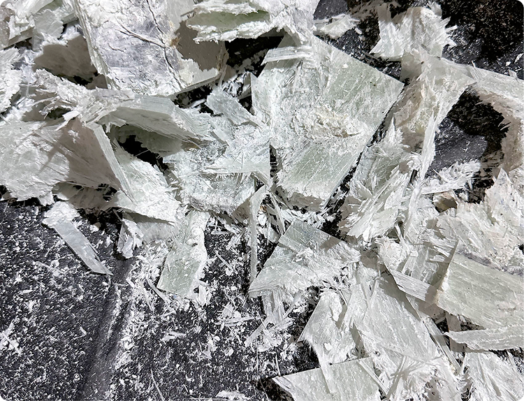 風機葉片回收後的玻璃纖維